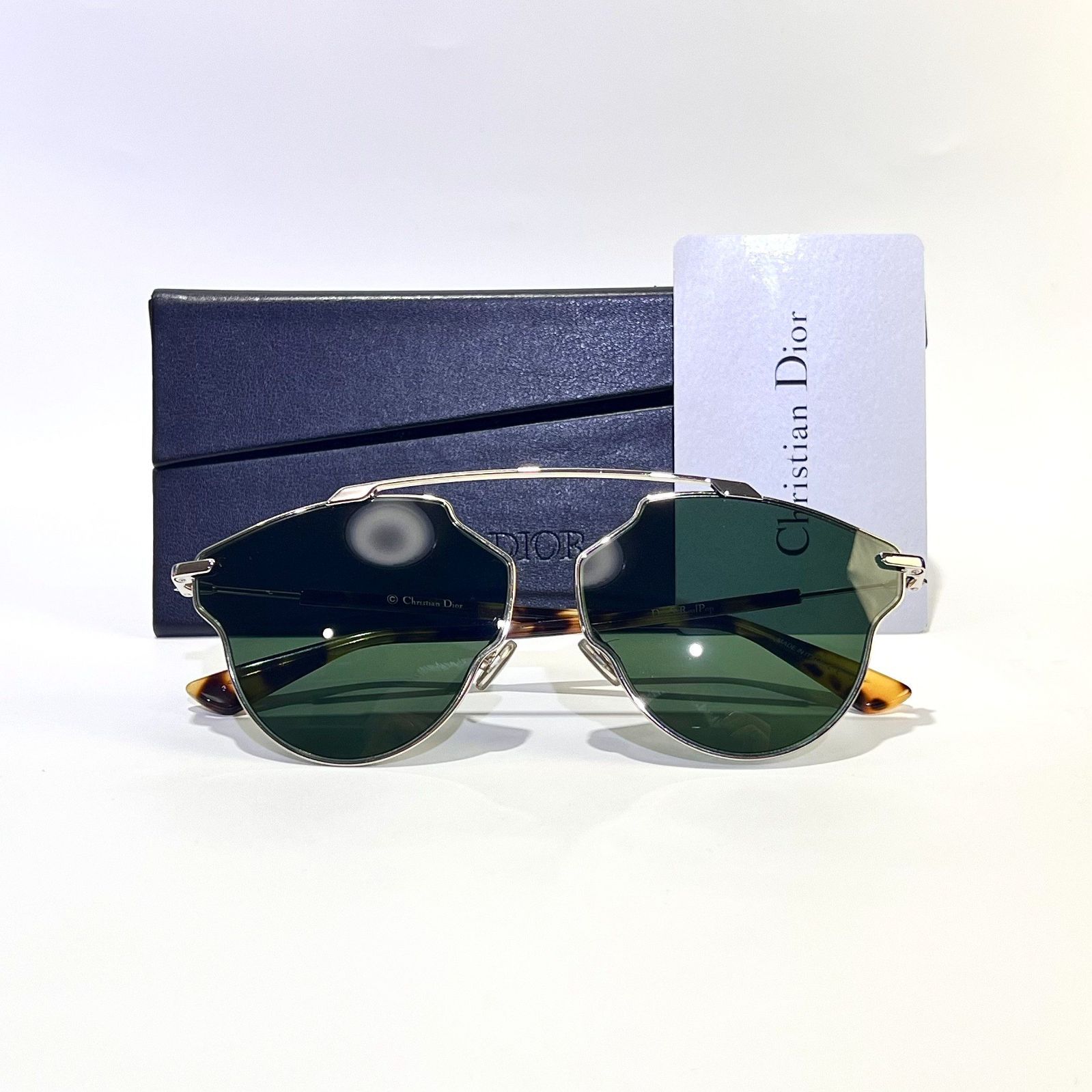 新品未使用 DiorSOREAL ディオール サングラス シルバー×グリーン 新品未使用 DiorSOREAL ディオール サングラス シルバー×グリーン 楽天
