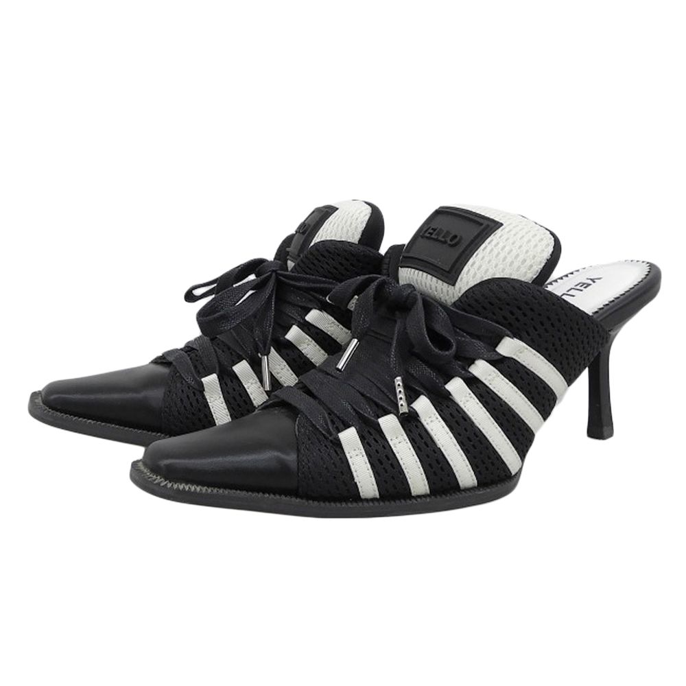 YELLO イエロ 美品 ライン入り スニーカーミュール レディース