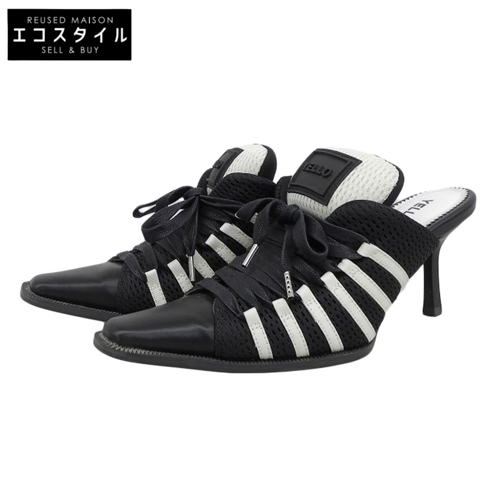 YELLO イエロ 美品 ライン入り スニーカーミュール レディース