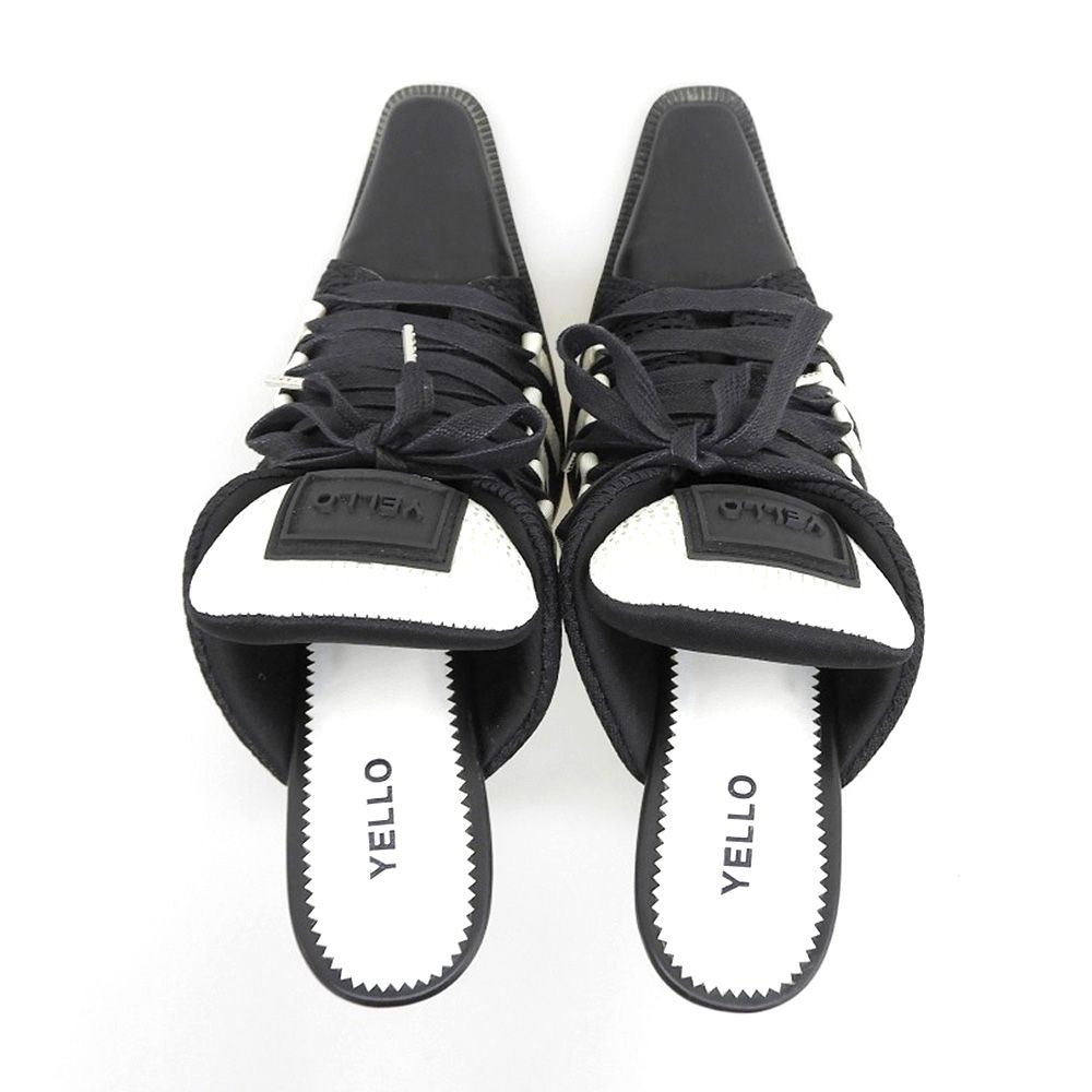 YELLO イエロ 美品 ライン入り スニーカーミュール レディース