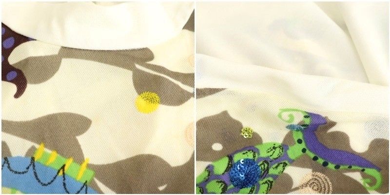 【美品】✨トクコプルミエヴォル人魚やお城・お魚とマダカルカルチュニック同梱❣️ トクコプルミエヴォル TOKUKO 1er VOL 魚プリント チュール チュニック