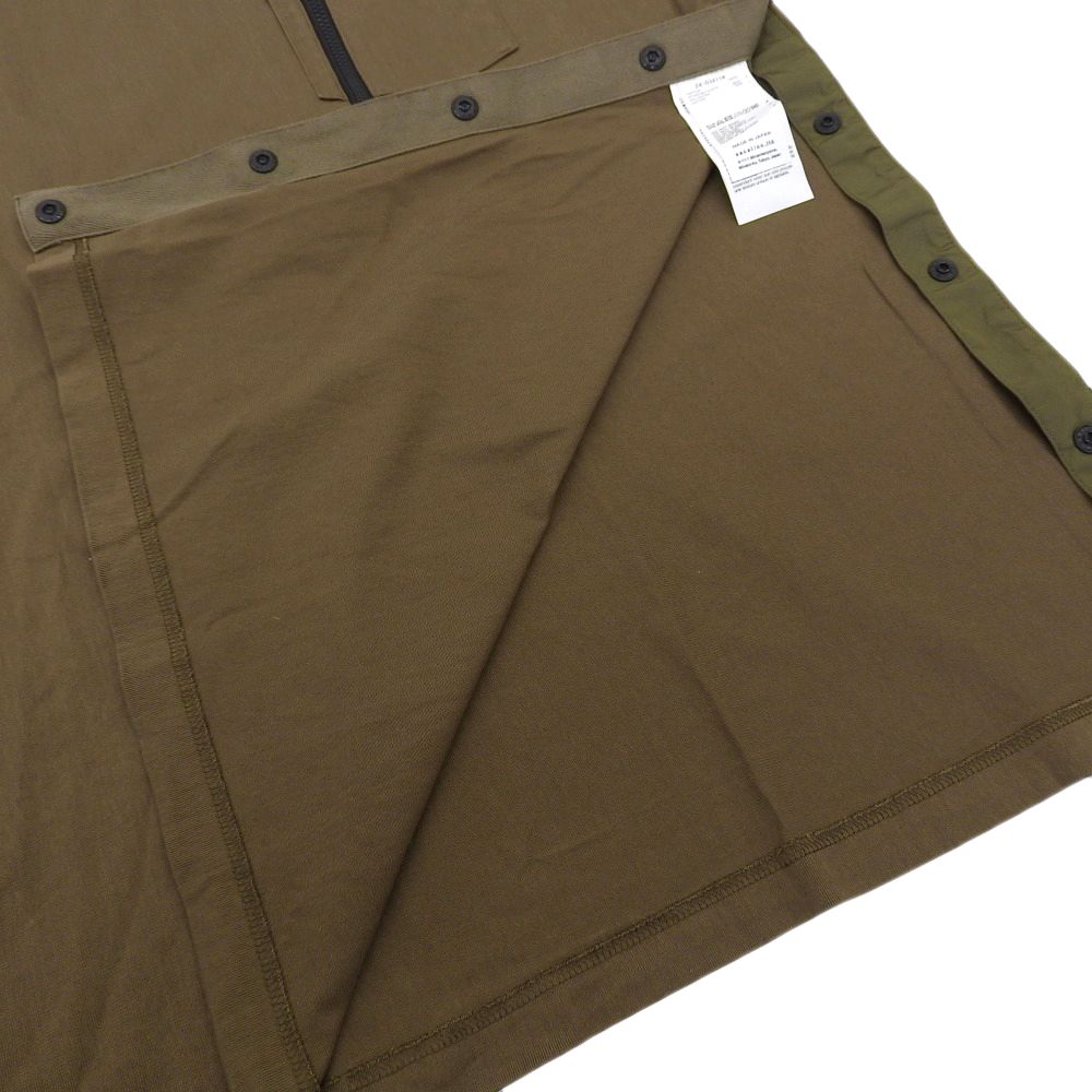 sacai サカイ 美品 Cotton Jersey T-Shirt Tシャツ トップス メンズ カーキ 2 24SS 24-03411M 2