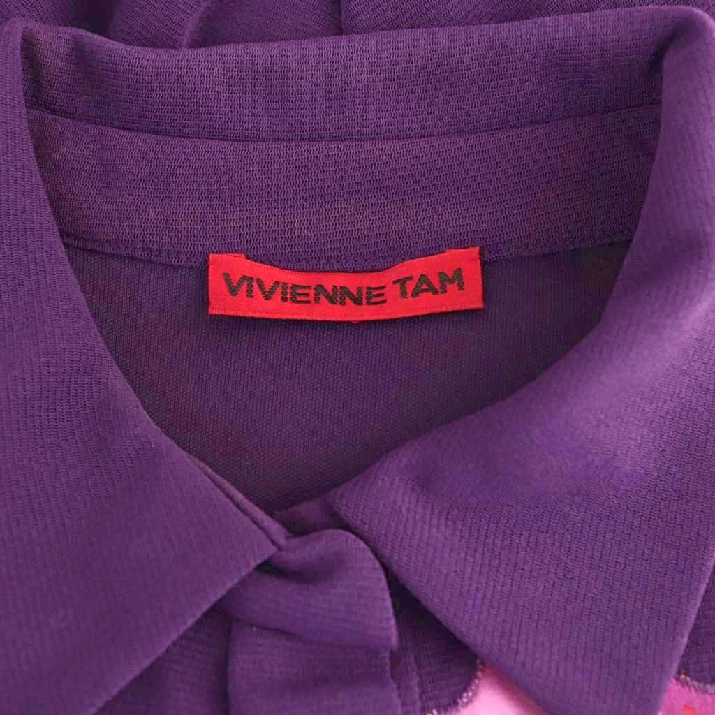 ヴィヴィアンタム VIVIENNE TAM フラワーパワーネットワンピース 半袖