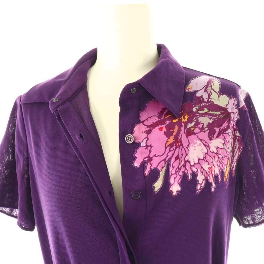 ヴィヴィアンタム VIVIENNE TAM フラワーパワーネットワンピース 半袖