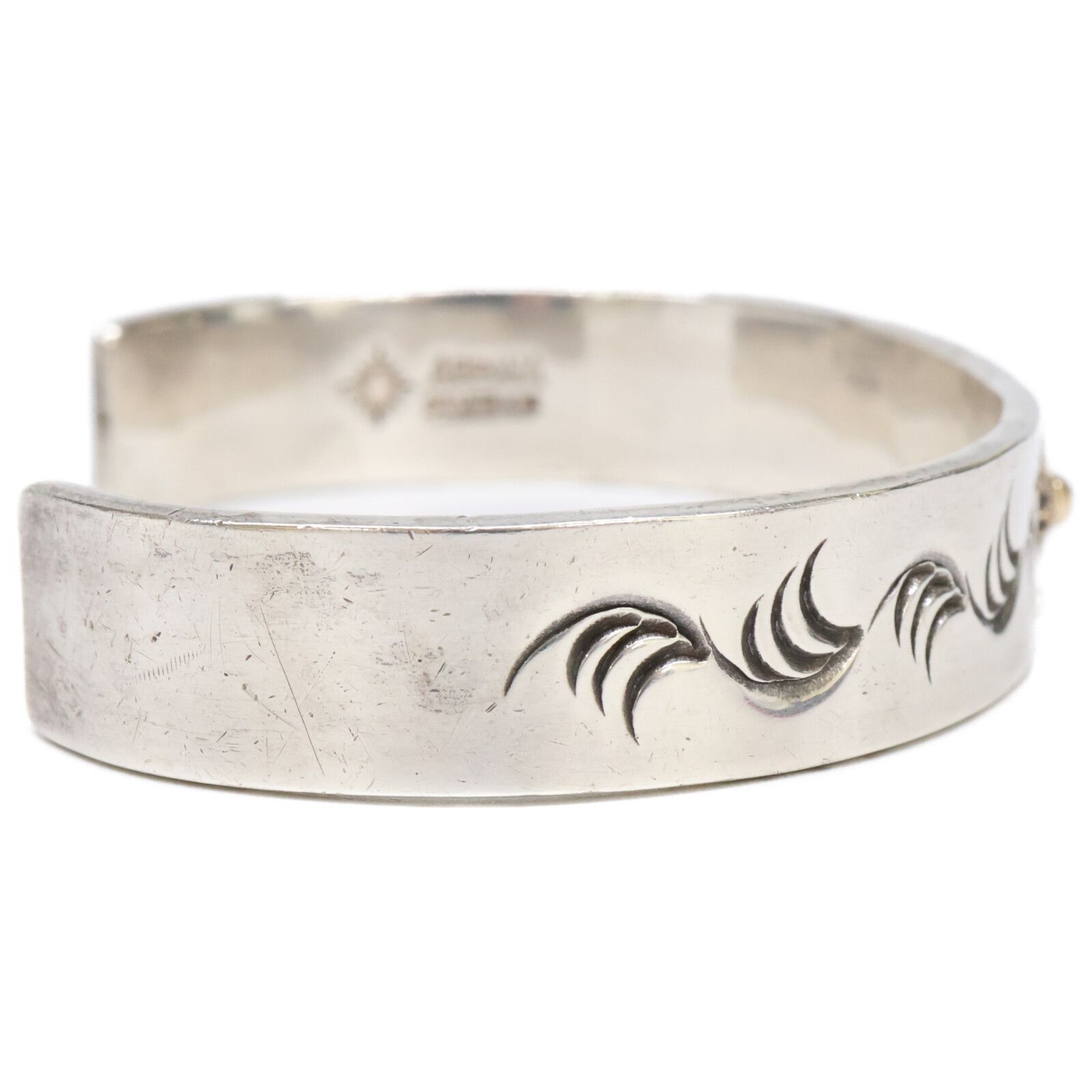 ARIZONA FREEDOM アリゾナフリーダム SILVER K18 太陽神 唐草 平打ち