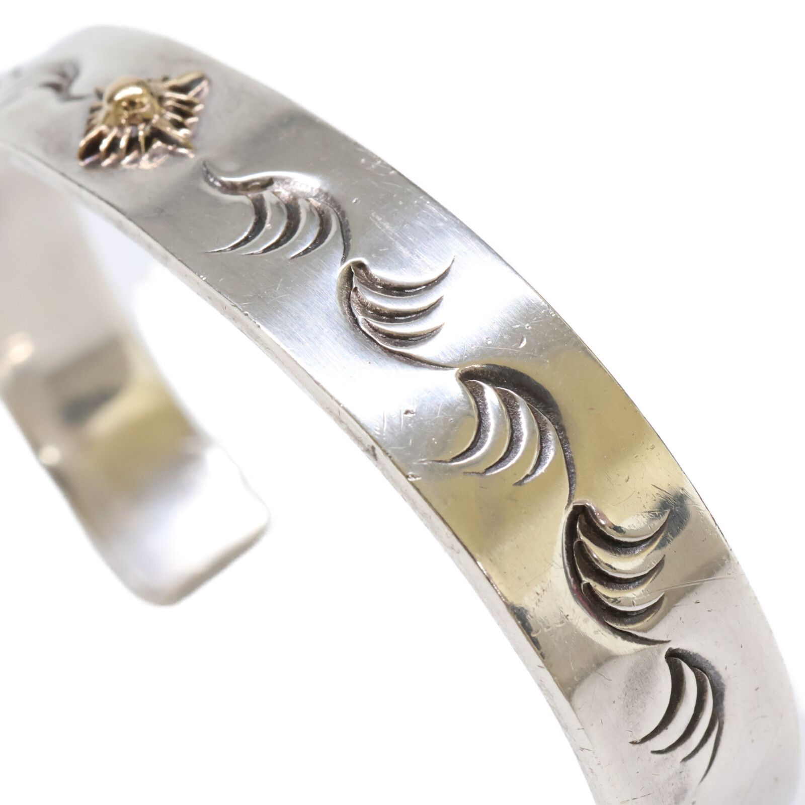 ARIZONA FREEDOM アリゾナフリーダム SILVER K18 太陽神 唐草 平打ち