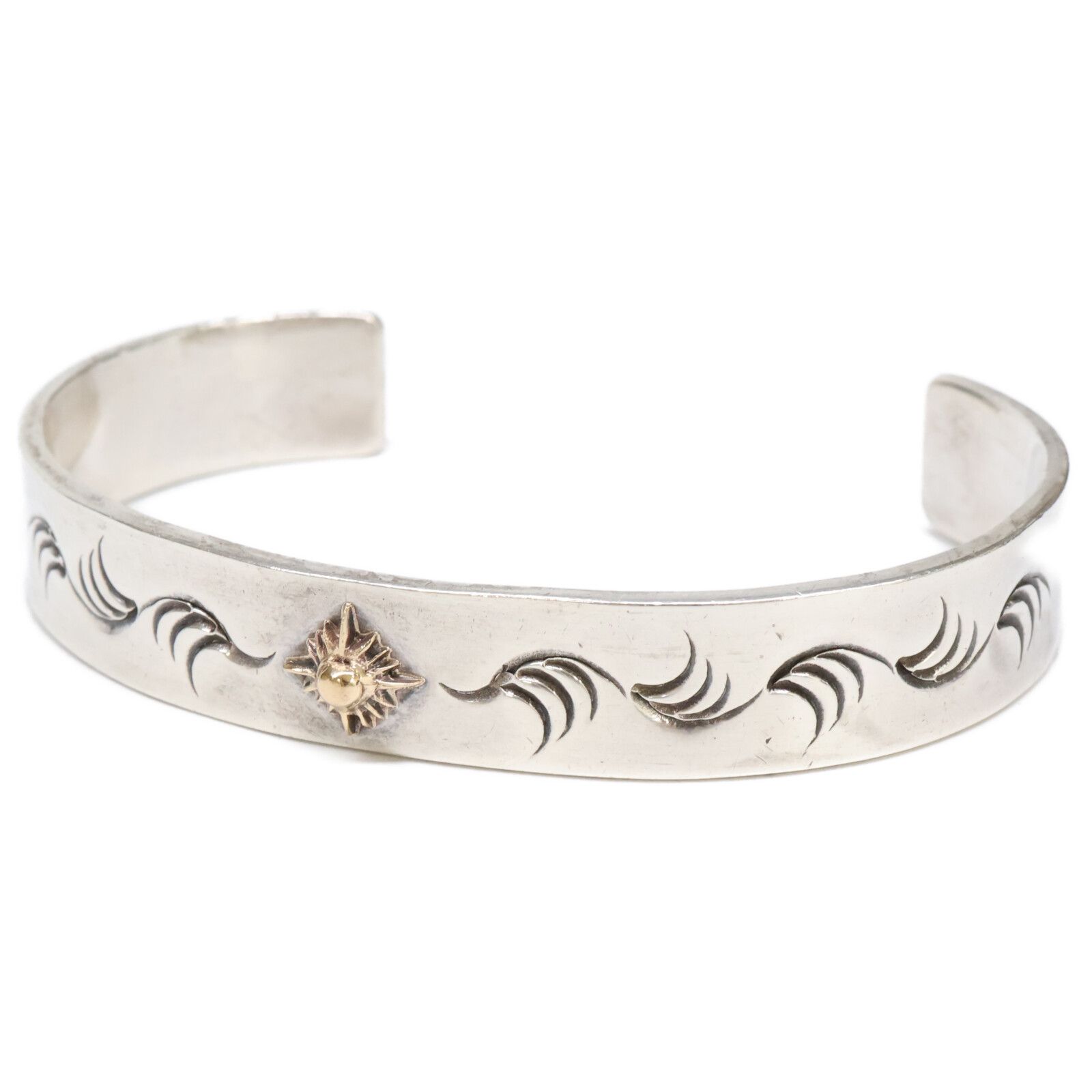 ARIZONA FREEDOM アリゾナフリーダム SILVER K18 太陽神 唐草 平打ち