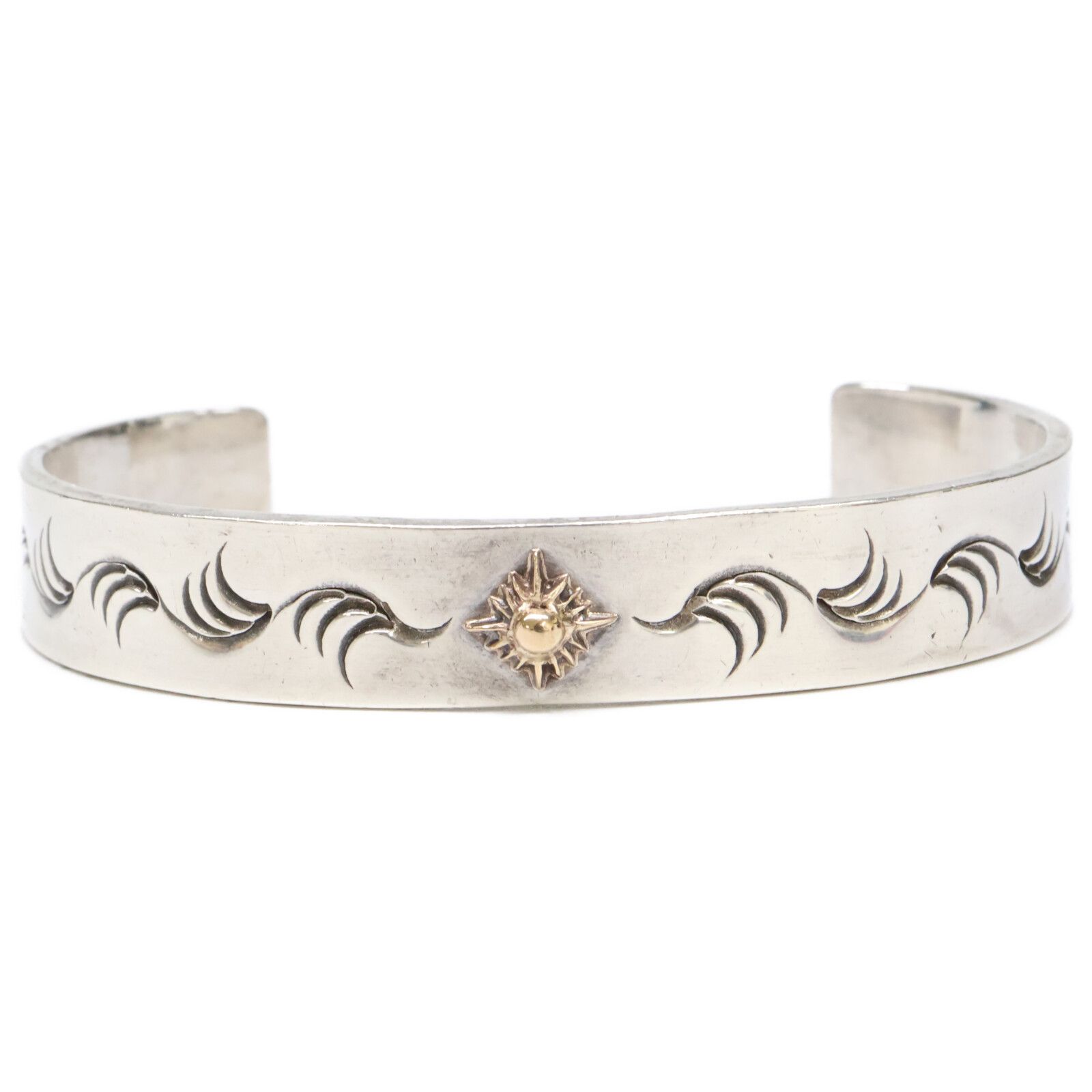 ARIZONA FREEDOM アリゾナフリーダム SILVER K18 太陽神 唐草 平打ち