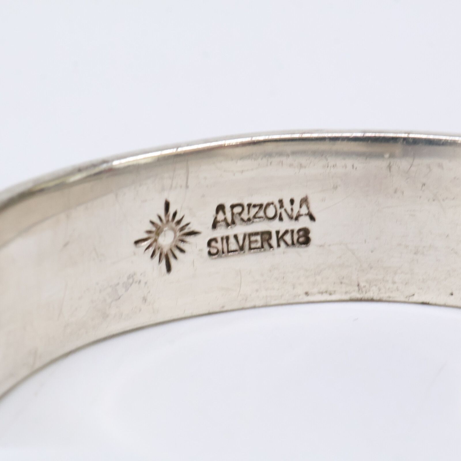 ARIZONA FREEDOM アリゾナフリーダム SILVER K18 太陽神 唐草 平打ち