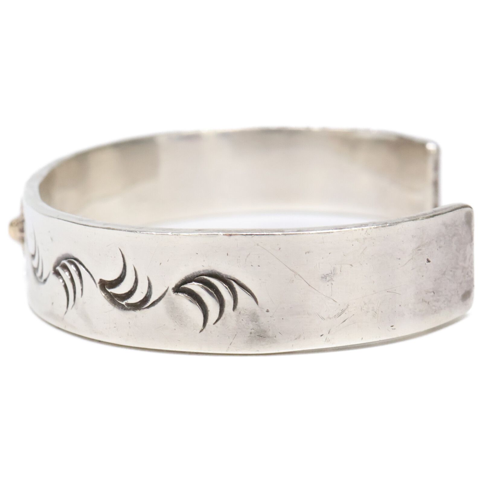 ARIZONA FREEDOM アリゾナフリーダム SILVER K18 太陽神 唐草 平打ち