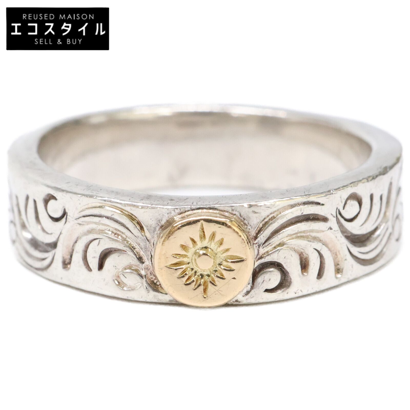 ARIZONA FREEDOM アリゾナフリーダム R-29b SILVER K18 太陽神 唐草 25