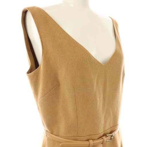 マックスマーラ MAX MARA 白タグ ワンピース ノースリーブ ミモレ