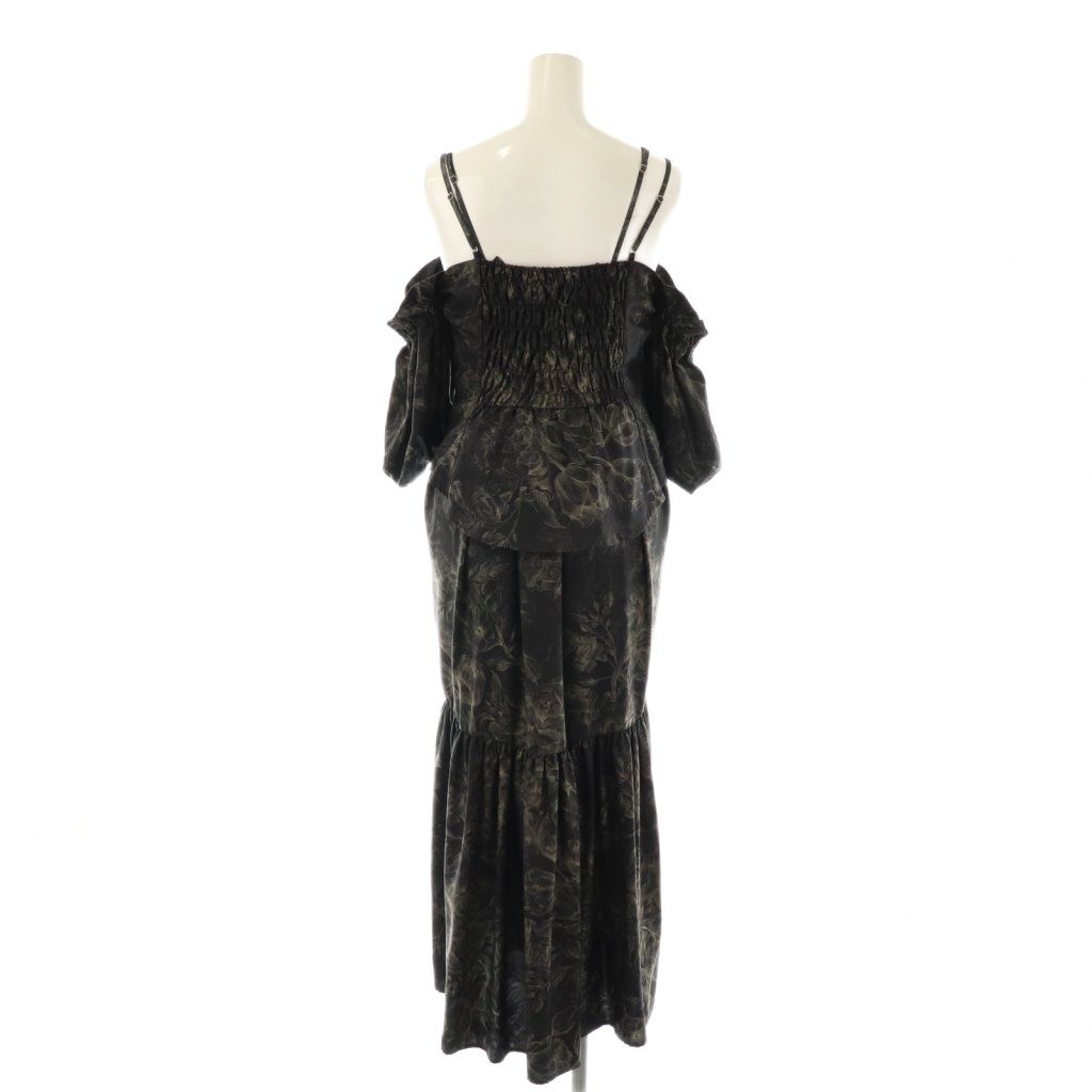 アメリヴィンテージ Ameri VINTAGE 24 SS LAYLA BUSTIER SET CAMISOLE DRESS ワンピース ブラウス セット S ブラック グレージュ ES OS