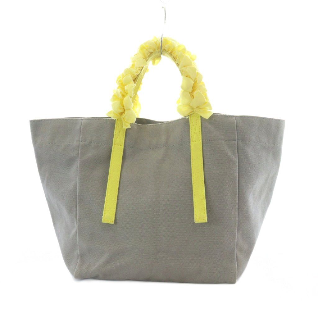 ラドロー LUDLOW キャンバス グレープハンドルバッグ フリル トート