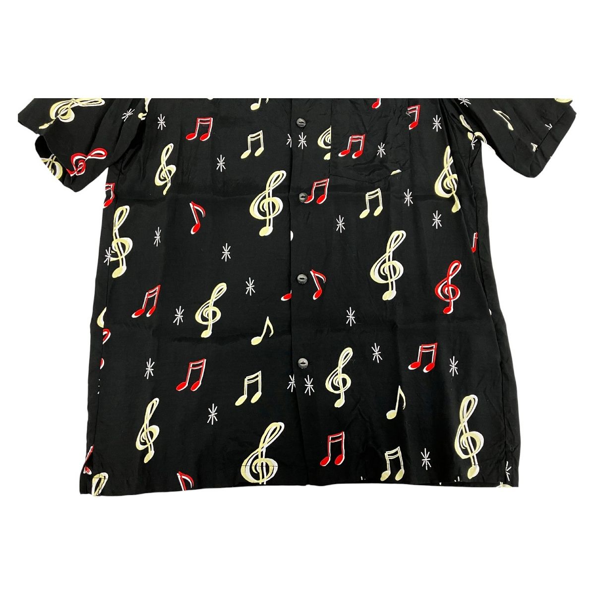 Aloha Blossom SOUNDS GOOD アロハブロッサム 半袖 アロハシャツ 音符