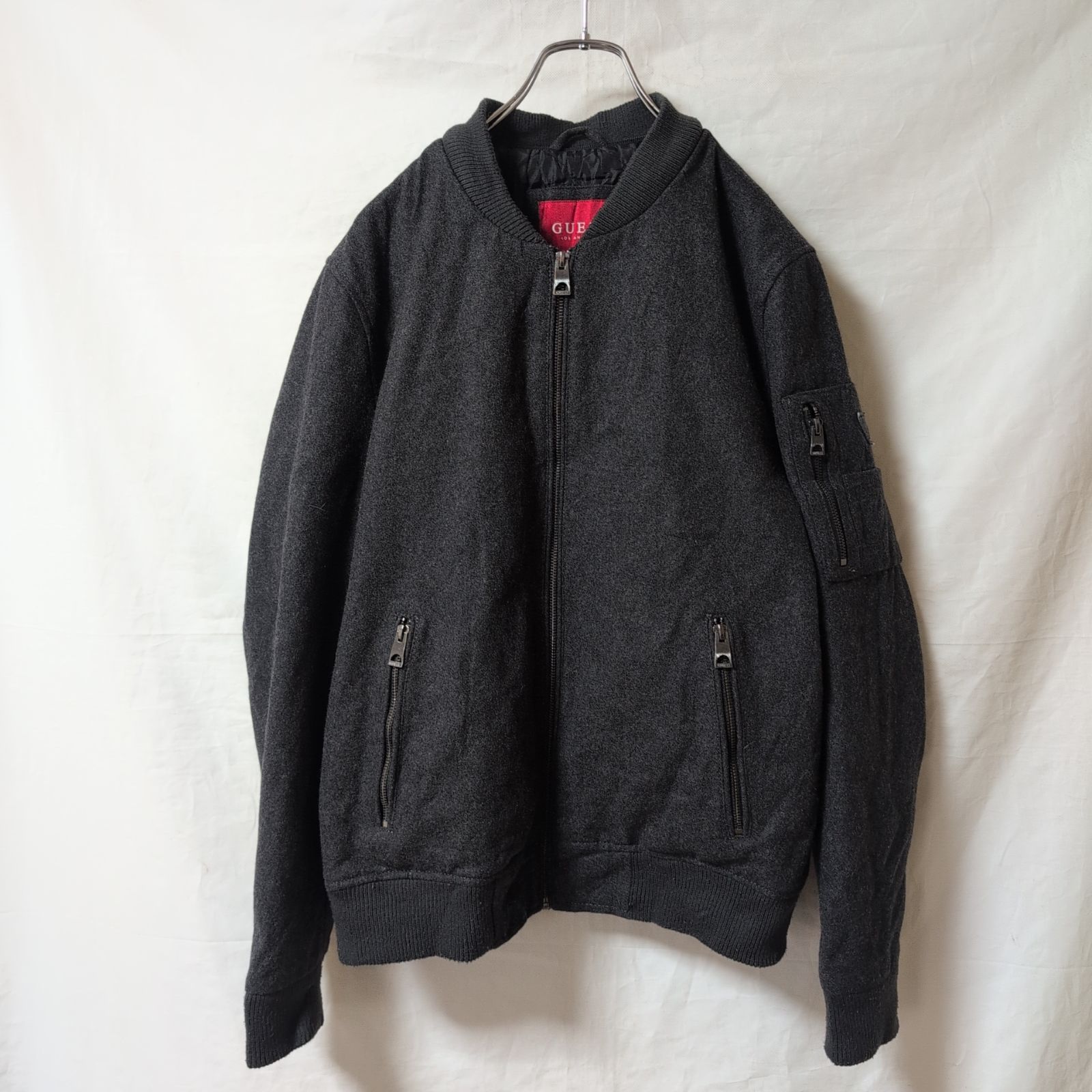GUESS/ゲス】MA-1 ウール ジャケット ボンバー ジャケット ブルゾン 
