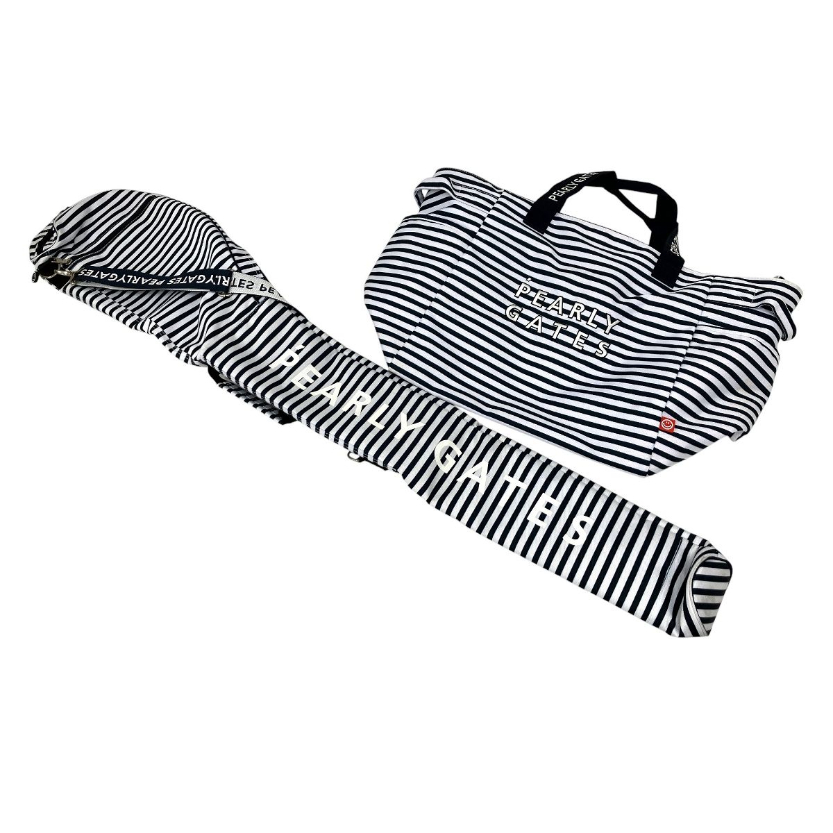 PEARLY GATES ボーダー バッグ 2点 セット パーリーゲイツ ゴルフ 中古