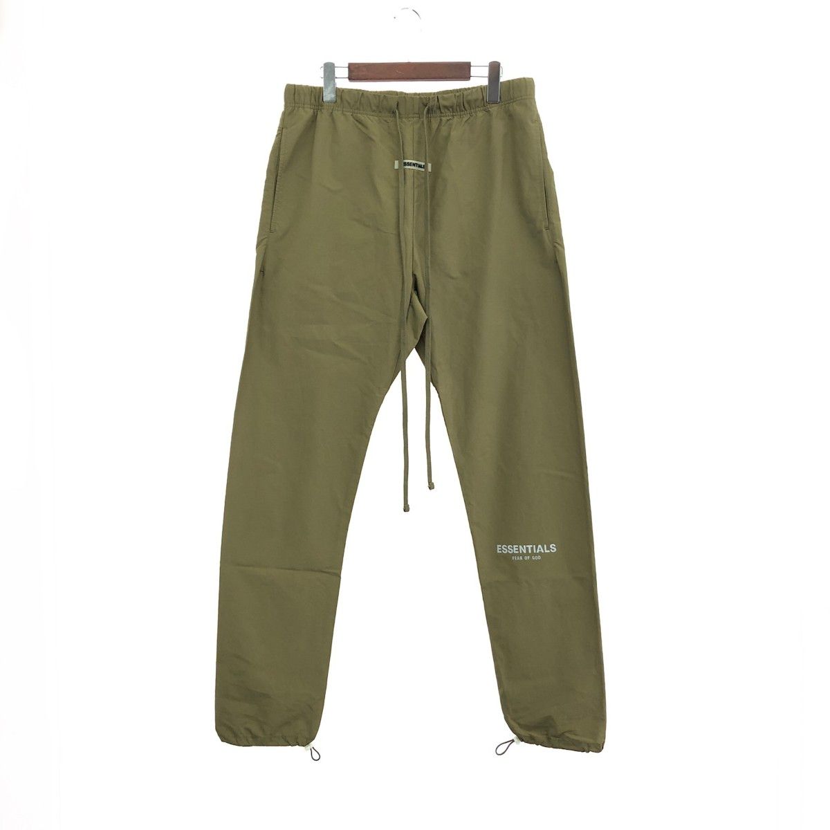 ESSENTIEL エッセンシャル トラックナイロンパンツ サイズ:L コットン/ナイロン    カーキ メンズ / 240001135601 ESSENTIEL エッセンシャル トラックナイロンパンツ サイズ:L コットン