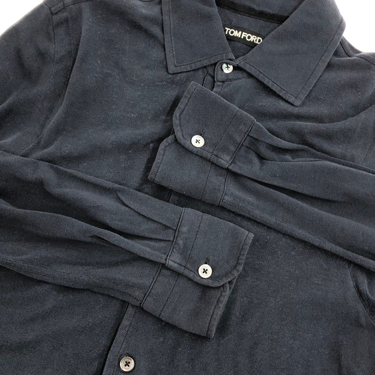 TOM FORD トムフォード 長袖シャツ サイズ:48 シルク/コットン