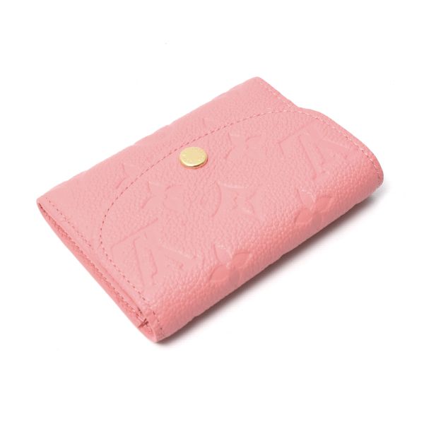 【美品】ルイ・ヴィトン ポルトモネロザリ モノグラムアンプラント ピンク ルイヴィトン ポルトモネロザリ モノグラムアンプラント コンパクト