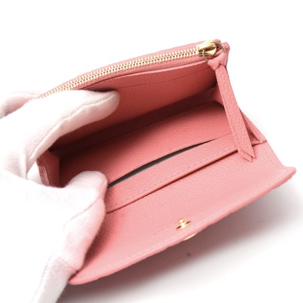 ルイヴィトン ポルトモネロザリ モノグラムアンプラント コンパクト