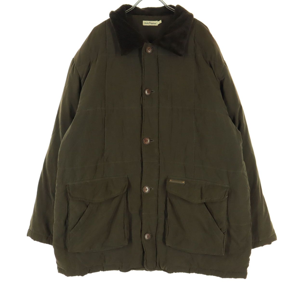 Hush Puppies ハッシュパピー 中綿ジャケット 3L ブラウン メンズ 古着 
