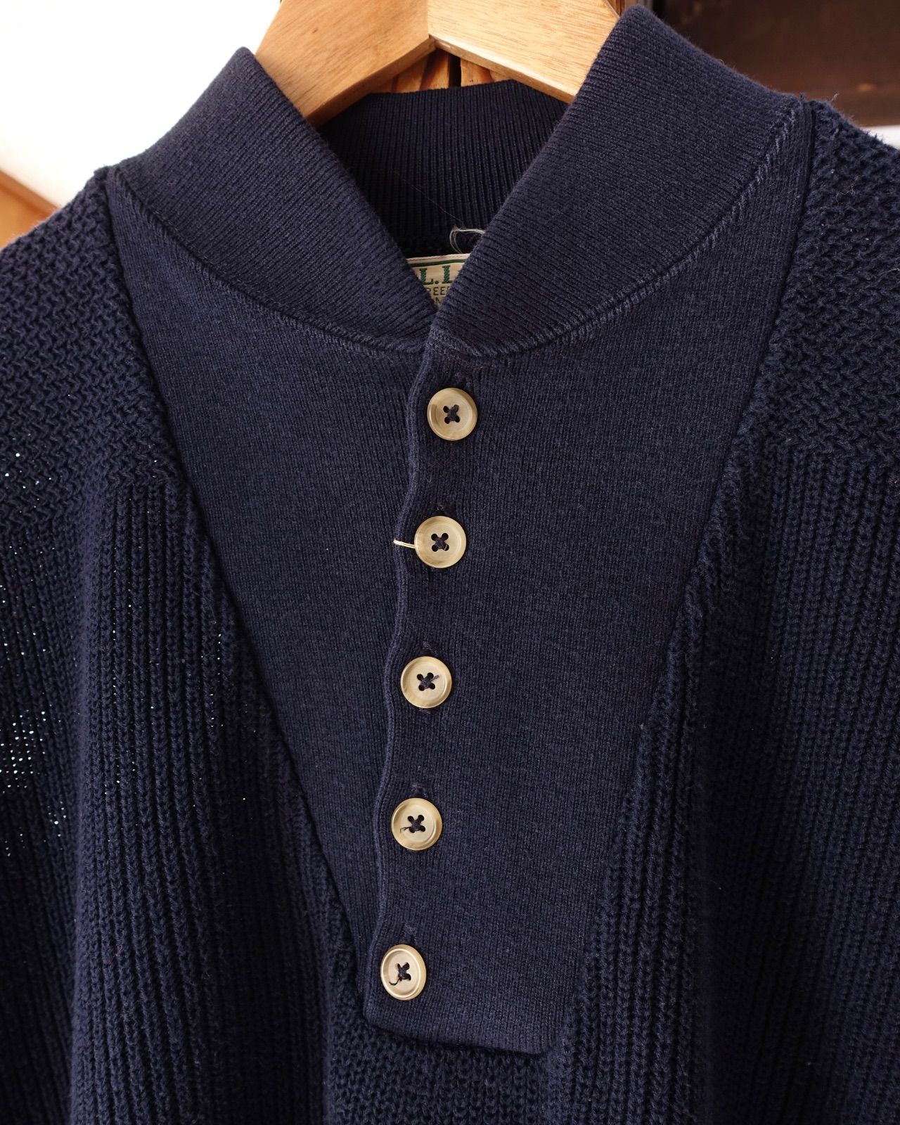80s L.L.Bean エルエルビーン コットンニット コットンセーター
