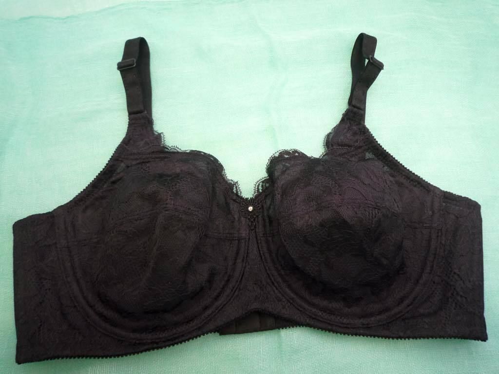 定価26400円 シャンデール ベル 最 補正下着 ブラジャー ブラック D 85 美バストライン リバーレース _mm 5 検マルコ シャルレ