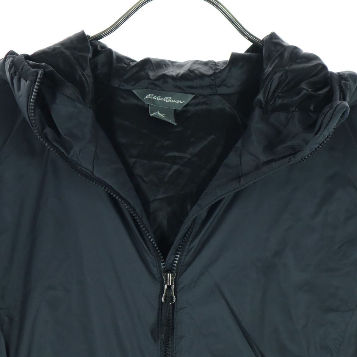 Eddie Bauer エディーバウアー フード付 ダウンジャケット M ブラック 