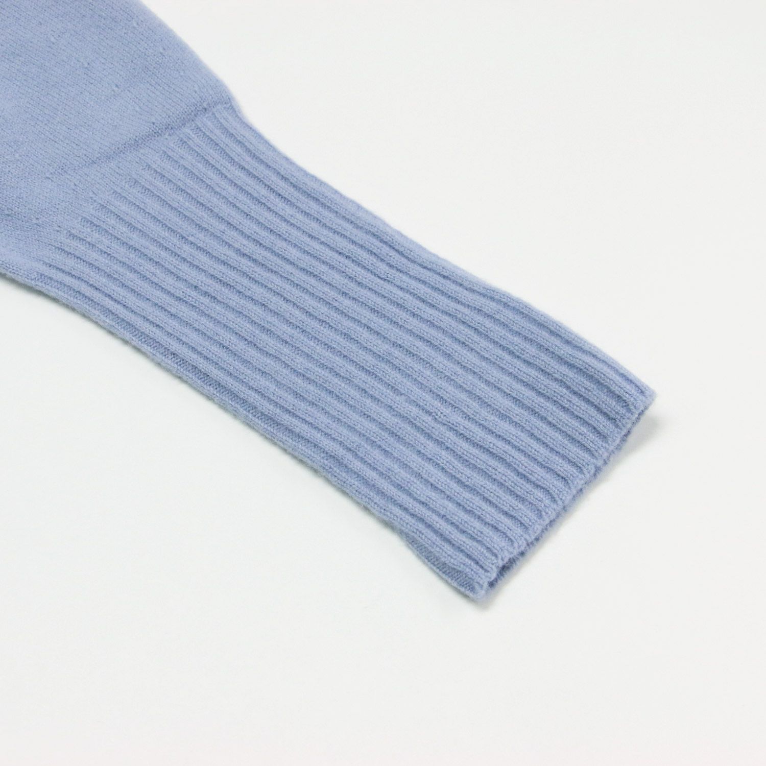 MOGA モガ ニット ブルー サイズ:2(M) | ハイゲージ ワイド リブニット  