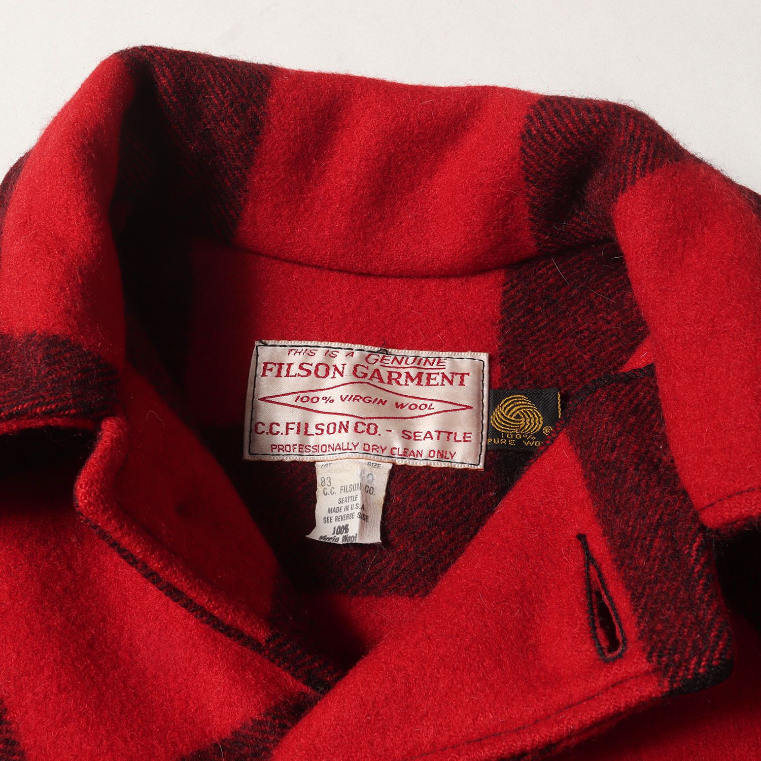 FILSON フィルソン ジャケット レッド ブラック 赤黒 サイズ:40 | 90s