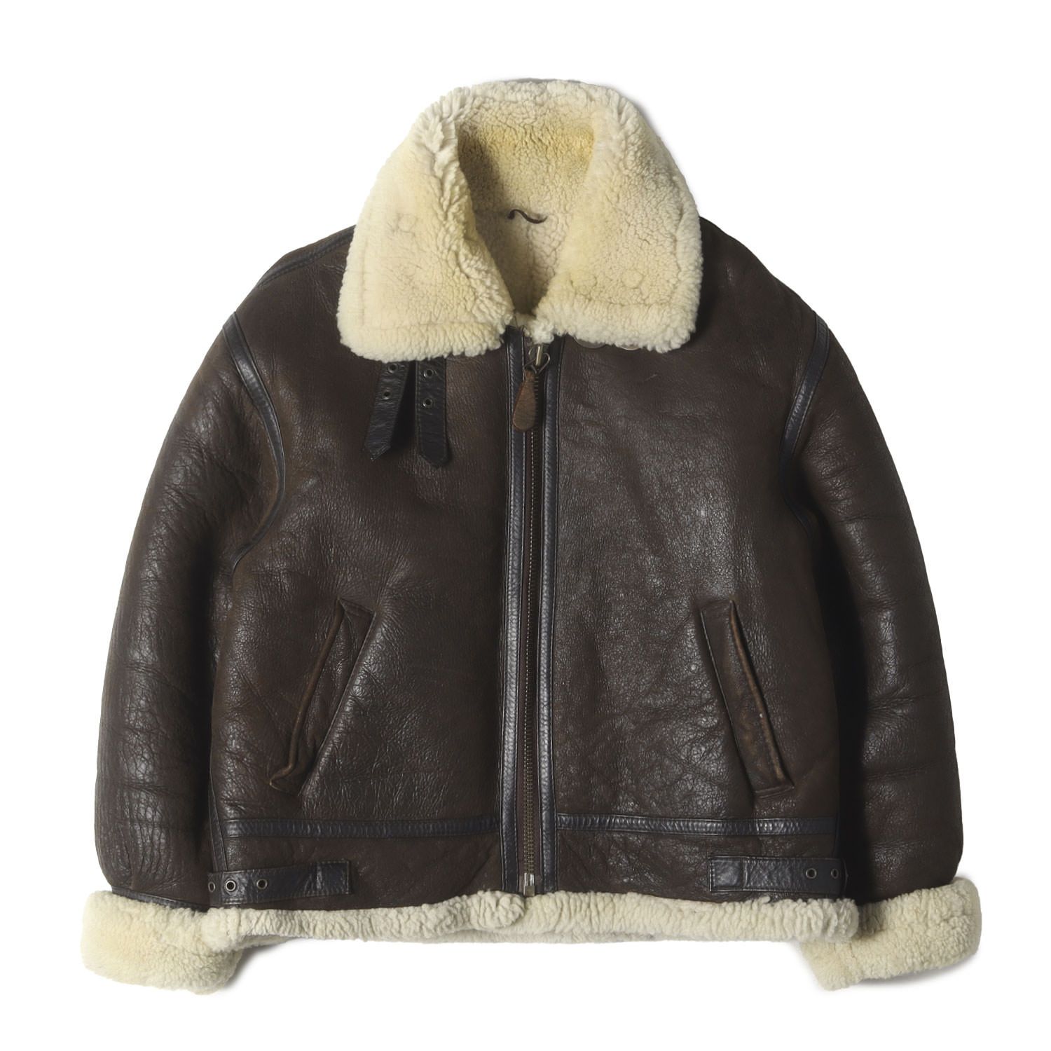 PALMUS 90s 00s ビンテージ ムートン B-3 フライトジャケット 90s - 00s ヴィンテージ古着 | 90s B-3 シープムートン フライト