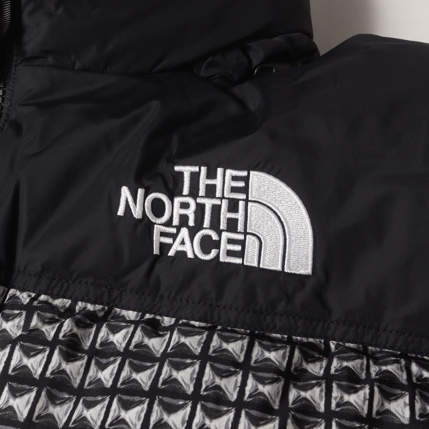 スタッズヌプシ　Supremeノースフェイス ダウンジャケット　黒　S パーカー シュプリーム ザノース フェイス スタッズ ヌプシ ジャケット ブラック