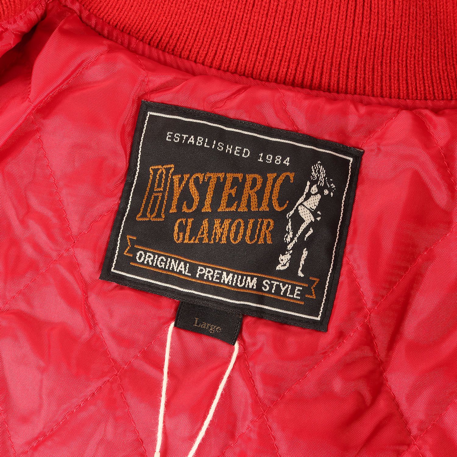 新品】HYSTERIC GLAMOUR ヒステリックグラマー スタジャン レッド 