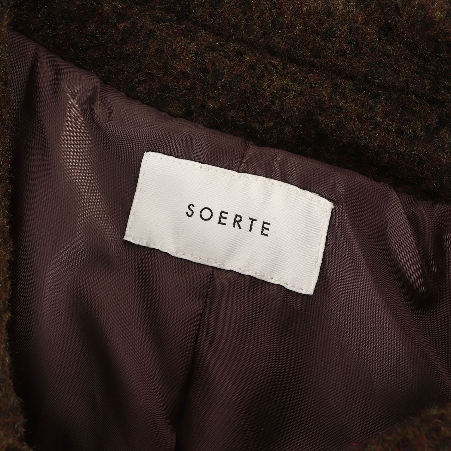 美品】soerte ソエルテ コート カーキ サイズ:3 | ウールブレンド