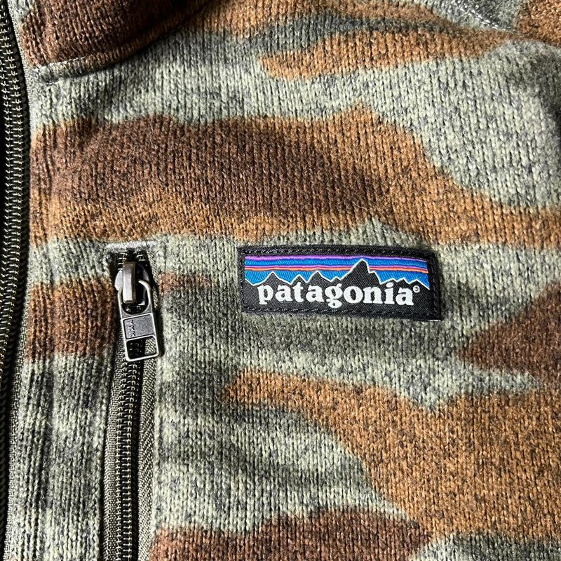 19年製 Patagonia ハーフジップ 迷彩 ベターセーター ジャケット M 