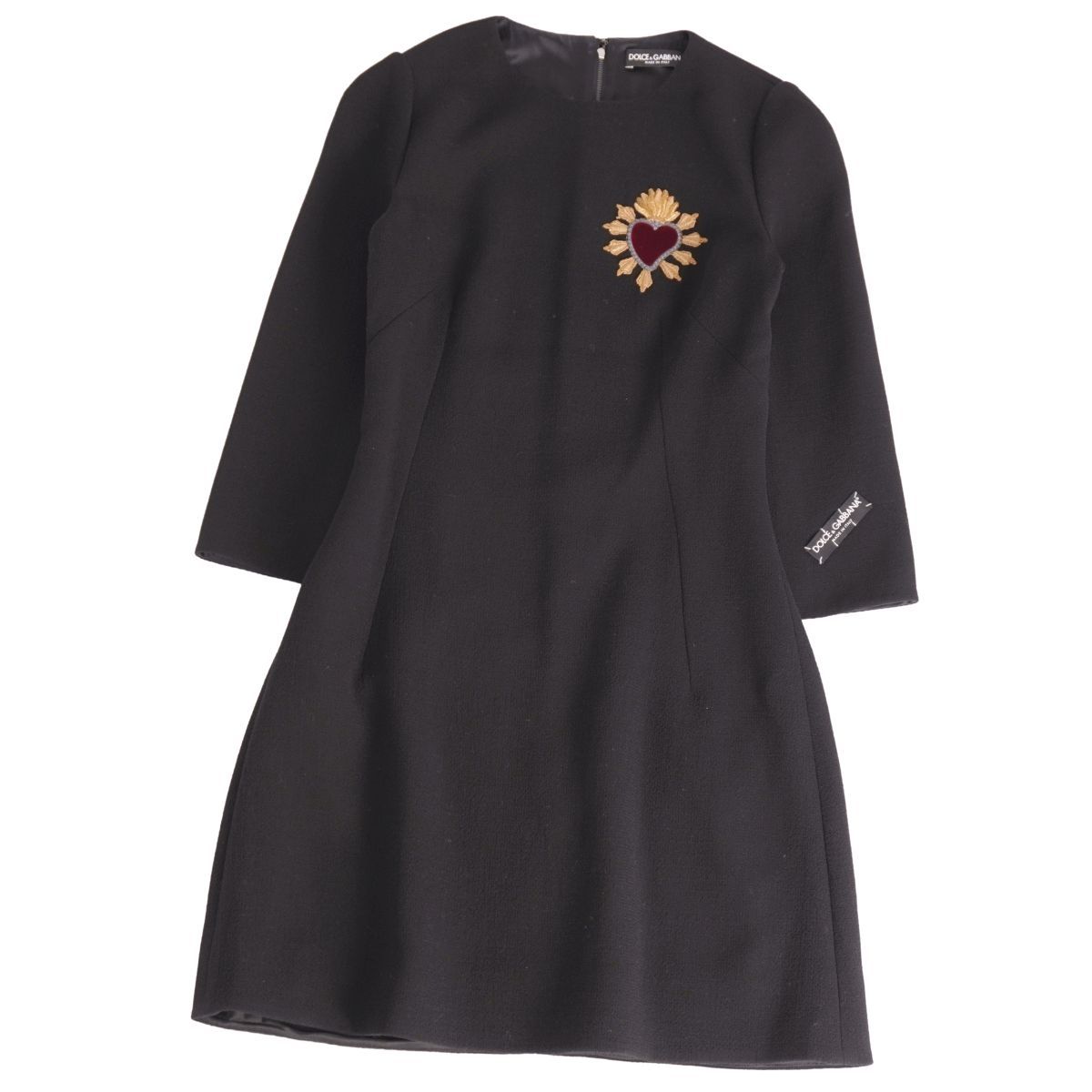 美品 ドルチェ&ガッバーナ DOLCE&GABBANA ワンピース 七分丈 ウー