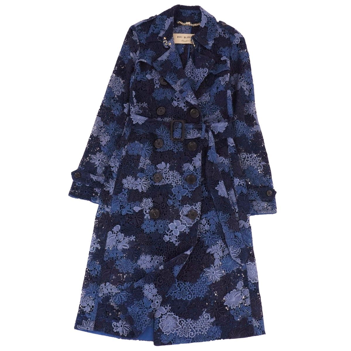 【美品】バーバリープローサム 総レース グラデーション トレンチコート L 美品】バーバリープローサム 総レース グラデーション トレンチコート L