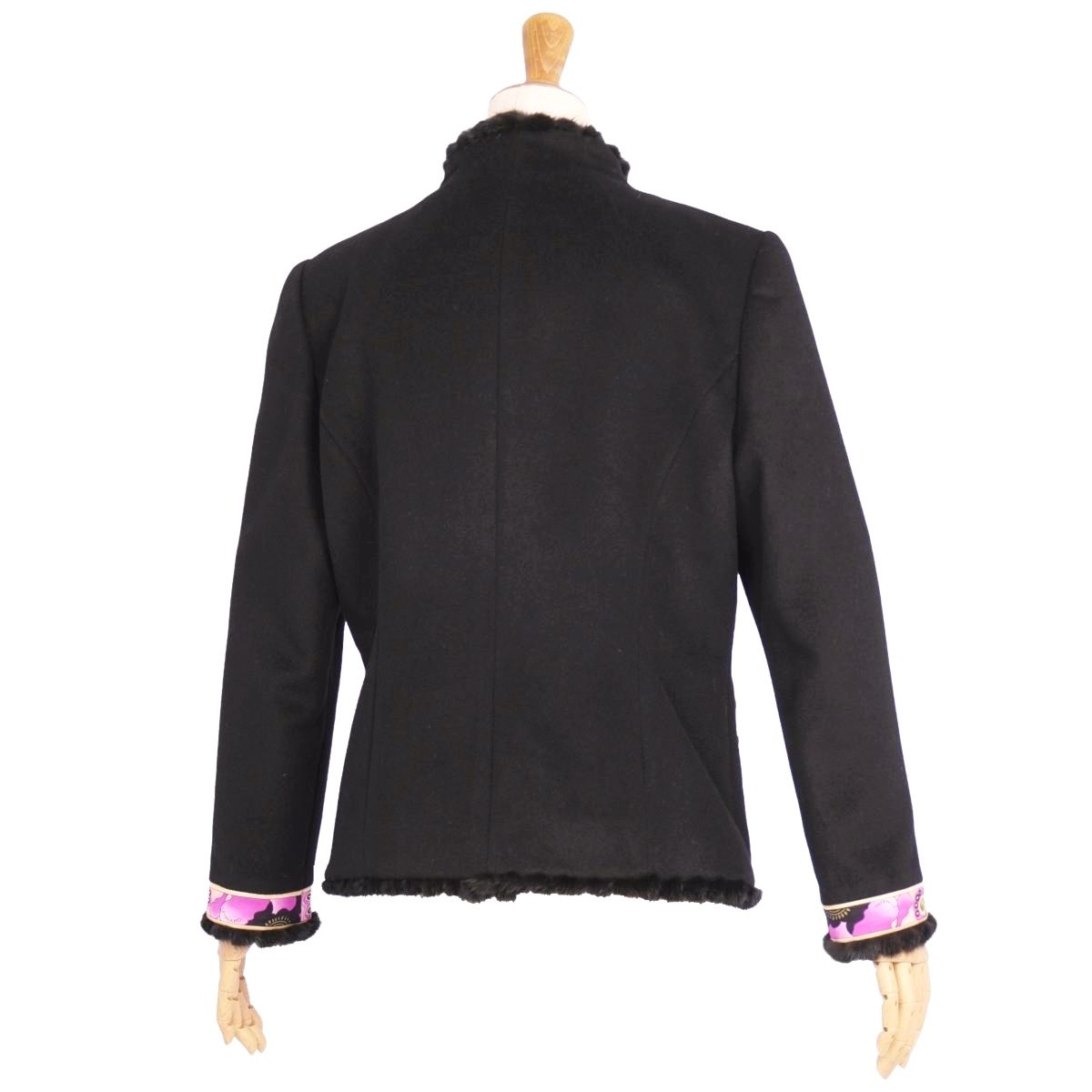 美品 レオナール LEONARD FASHION ジャケット ロングスリーブ 長  