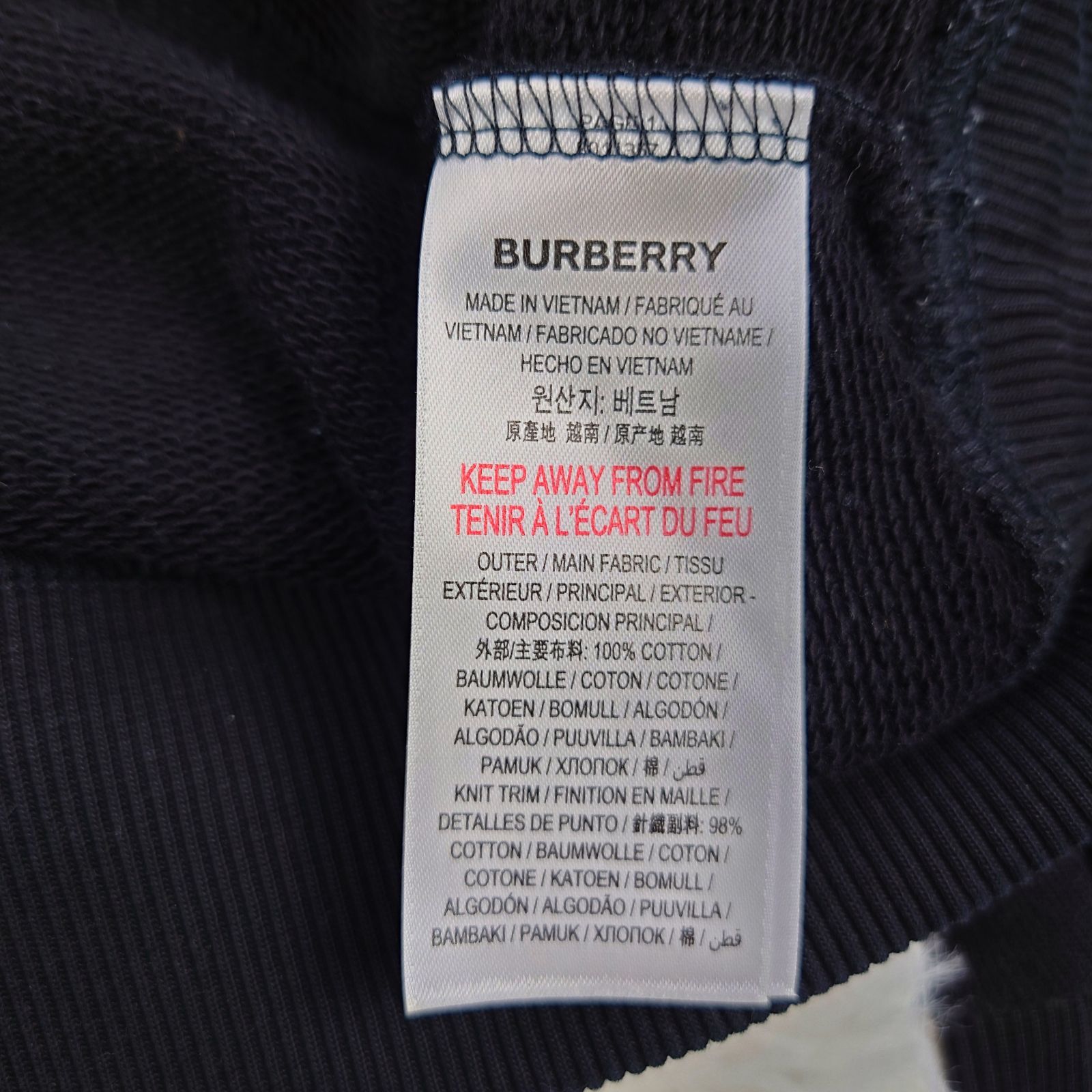 ✨BURBERRY バーバリー ビッグ ロゴ プリント オーバーサイズ 
