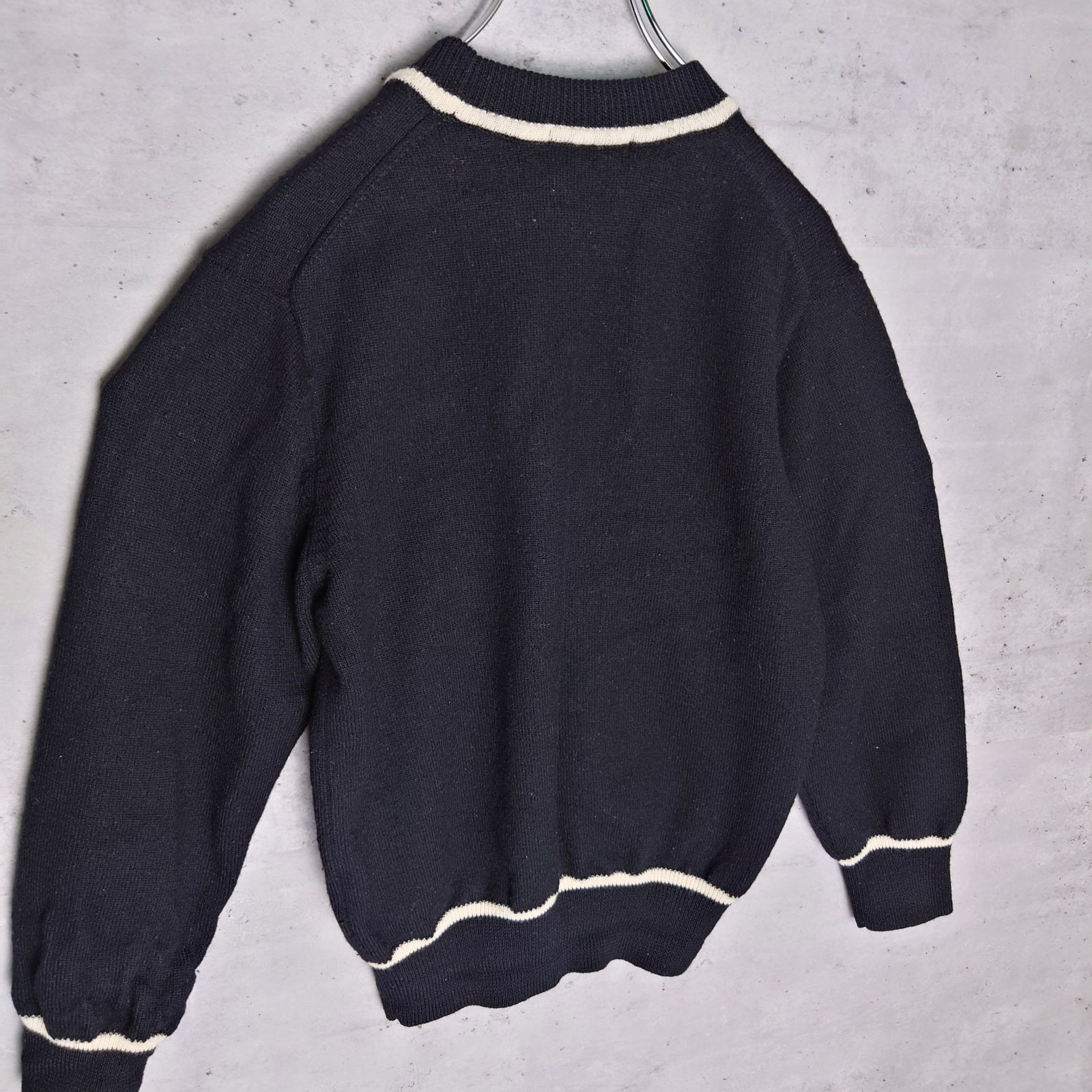 ✨BALENCIAGA バレンシアガ LLサイズ センターロゴ 長袖 ニット ゴルフ 