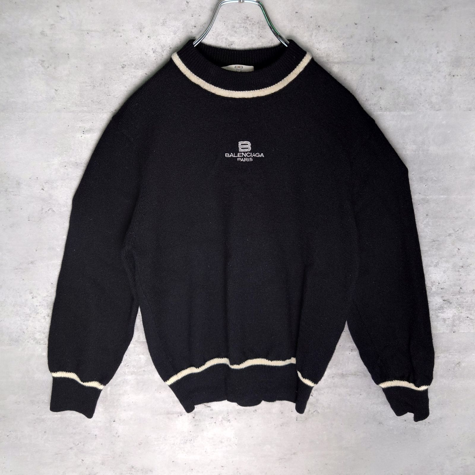 BALENCIAGA ロゴ長袖セーター ブラック BALENCIAGA 「BALENCIAGA」 長袖ニット S ブラック レディース