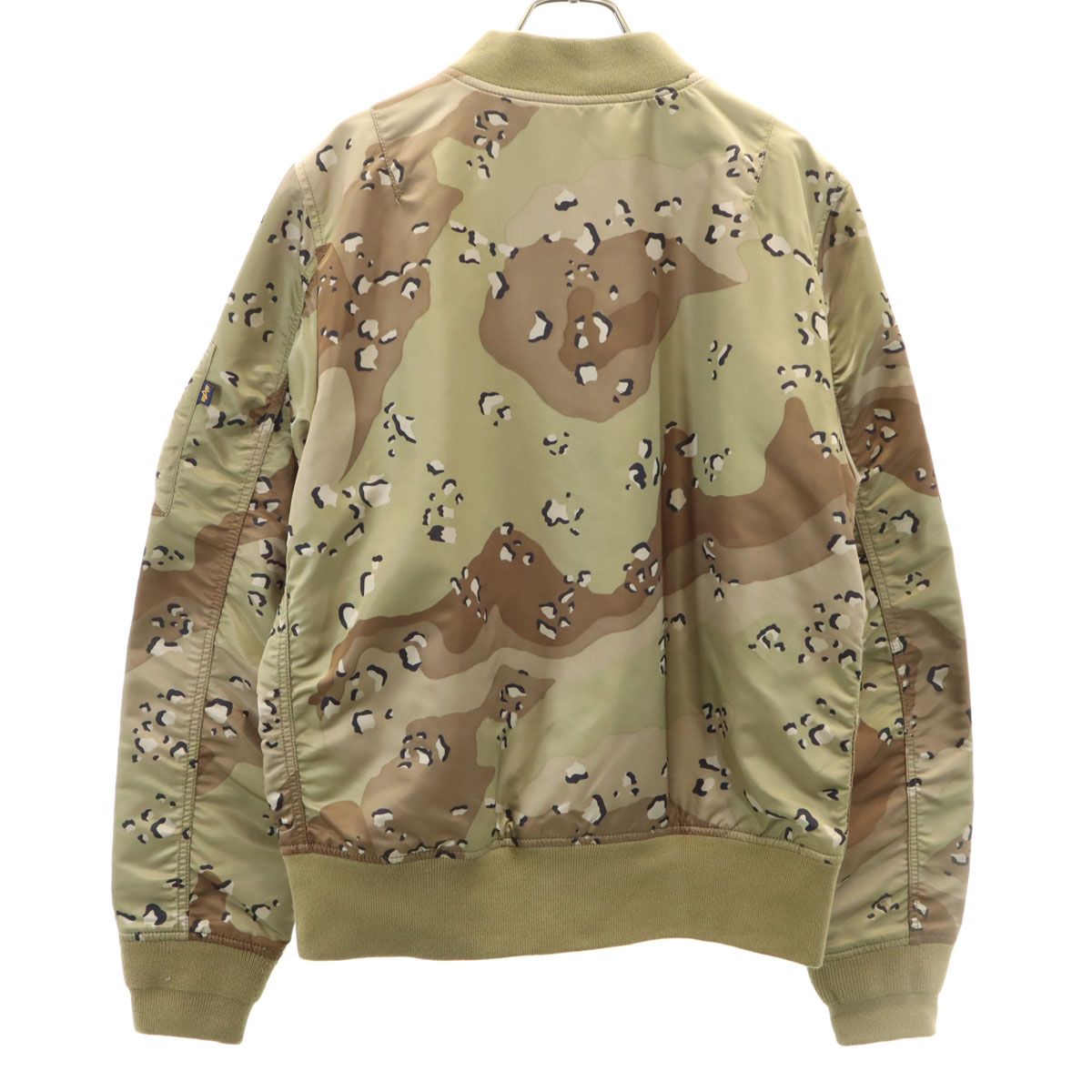 美品 ALPHA アルファ チョコチップカモ リバーシブル MA-1 フライト