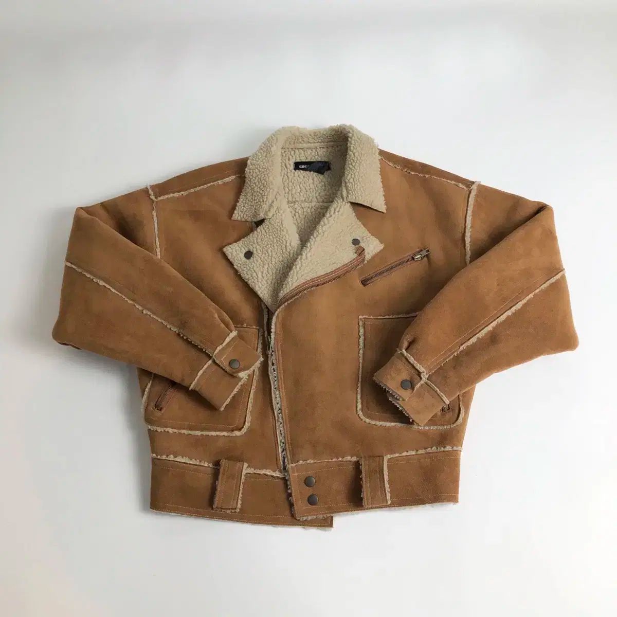 GUCCI グッチ スウェード ムートン ジャケット ブラウン - メルカリ