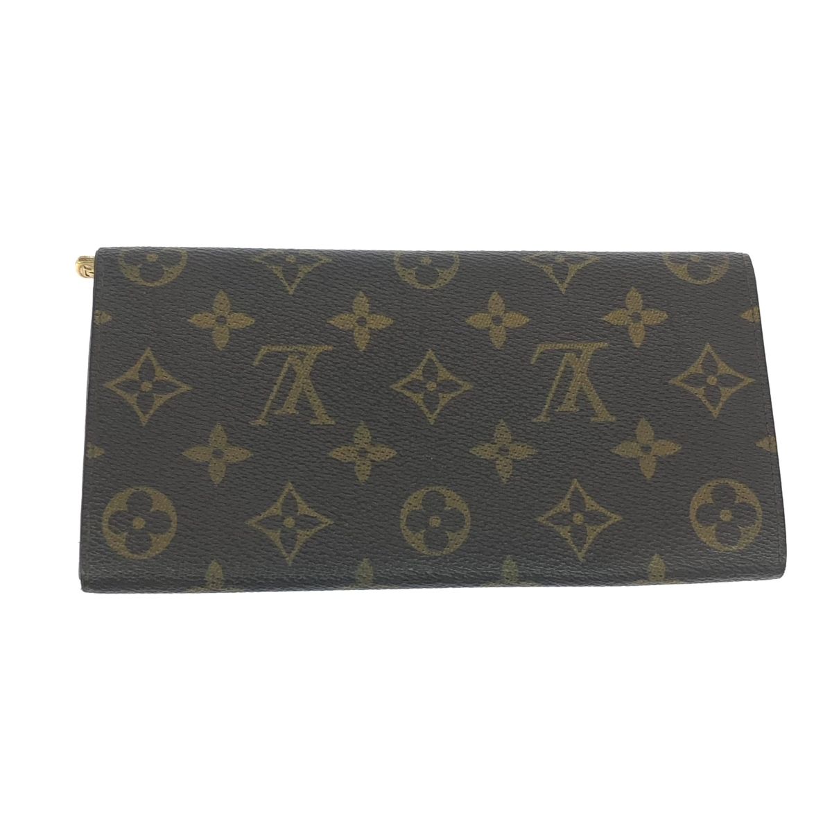 LOUIS VUITTON ルイヴィトン 二つ折り ホック式 長財布 モノグラム 
