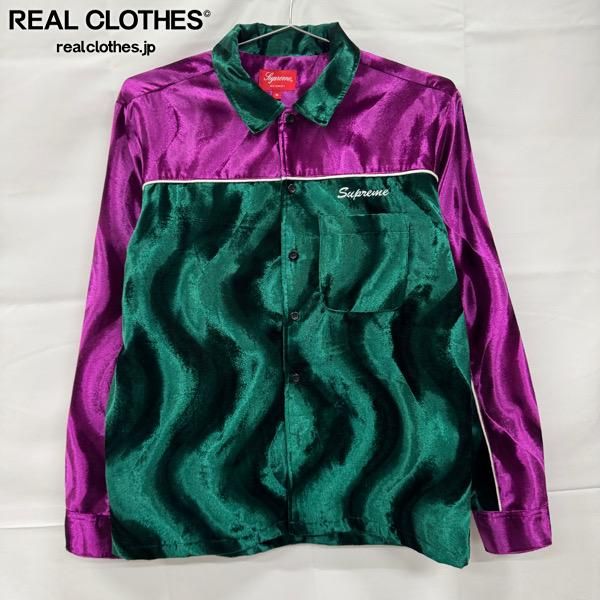 Supreme/シュプリーム【18AW】Velvet Swirl Work Shirt/ベルベット