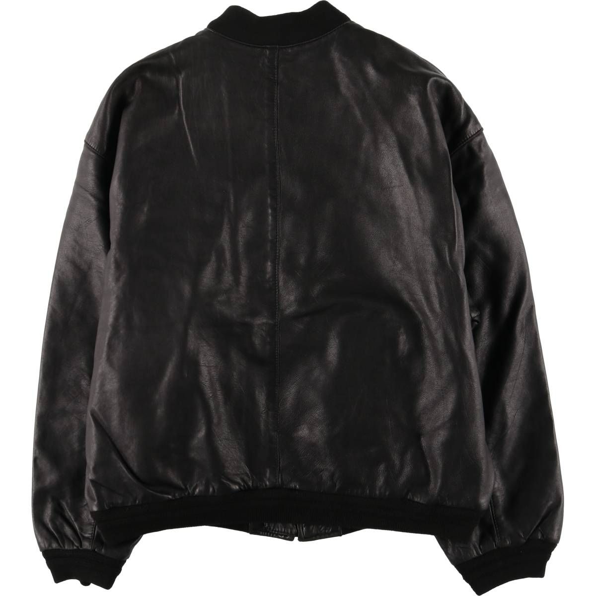 90s ケンゾー kenzo jeans 袖革 本革 ボンバージャケット F 黒 90s ケンゾー kenzo jeans 袖革 本革 ボンバージャケット F 黒 KENZO