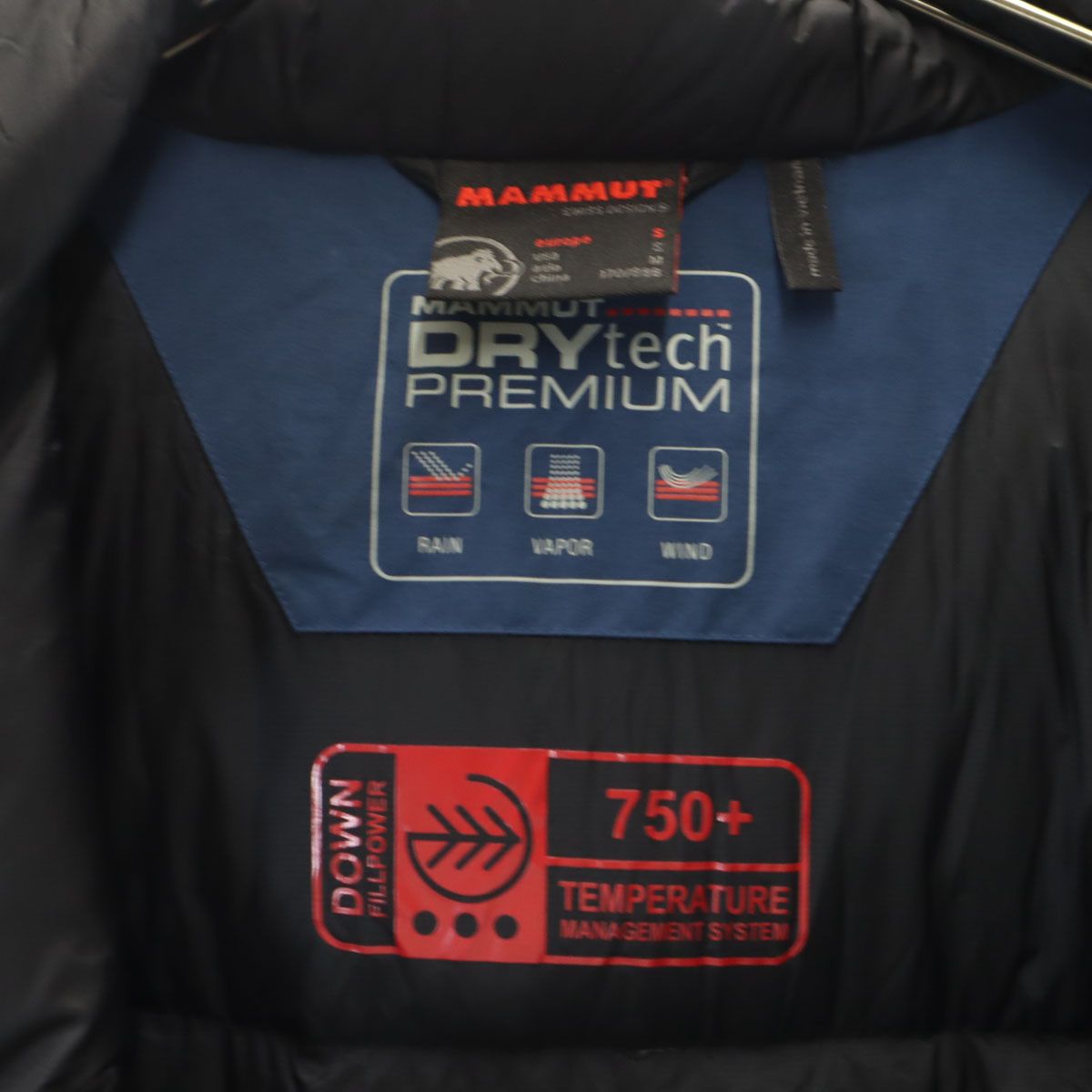 Mammut マムート DRYtech ダウンジャケット M ネイビー アウトドア 