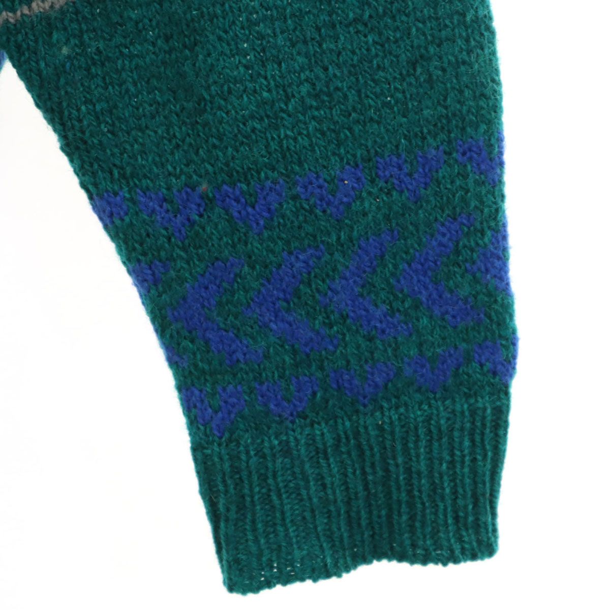 PENDLETON ペンドルトン 70s USA製 ヴィンテージ 総柄 長袖 セーター M グリーン ニット メンズ PENDLETON ペンドルトン 70s USA製 ヴィンテージ 総柄 長袖 セーター M