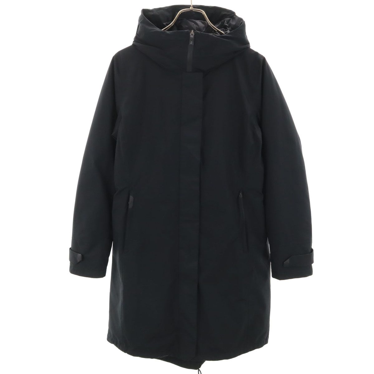 Herno ヘルノ ダウンコート 42 ブラック Laminar GORE-TEX レディース